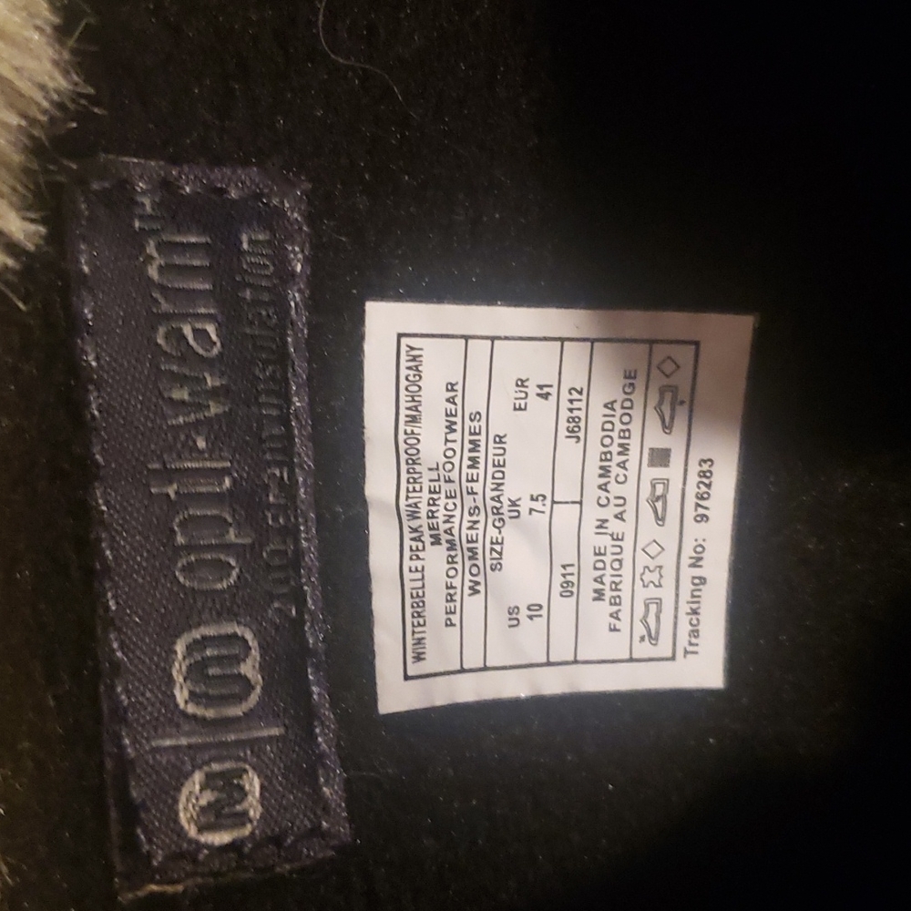 Merrell Winterbelle Mahogany winter hiking Boots 10 - Picture 14 of 14